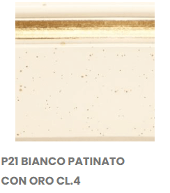 P21 BIANCO PATINATO CON ORO